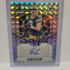 2024 Panini Mosaic Scripts Prizm Autograph Sean Clifford #SC-SCL Packers NFL