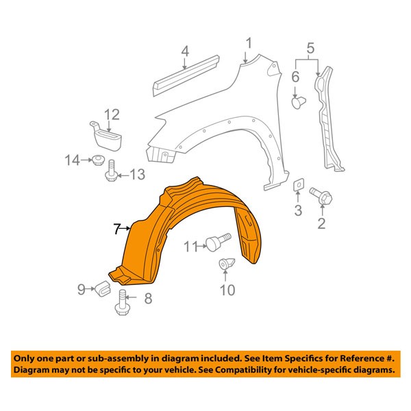 Baificar Brand New Front Mudguard Fender Liner Splash Guard 53875-42071 53876-42071 For Toyota