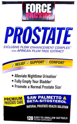Force Factor Prostate Support Supplement Softgels 120 Count EXP 11/2027