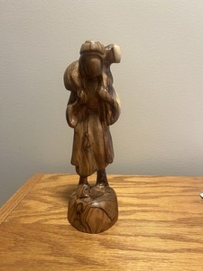 Carved Olive Wood Religious 7 In Figure 