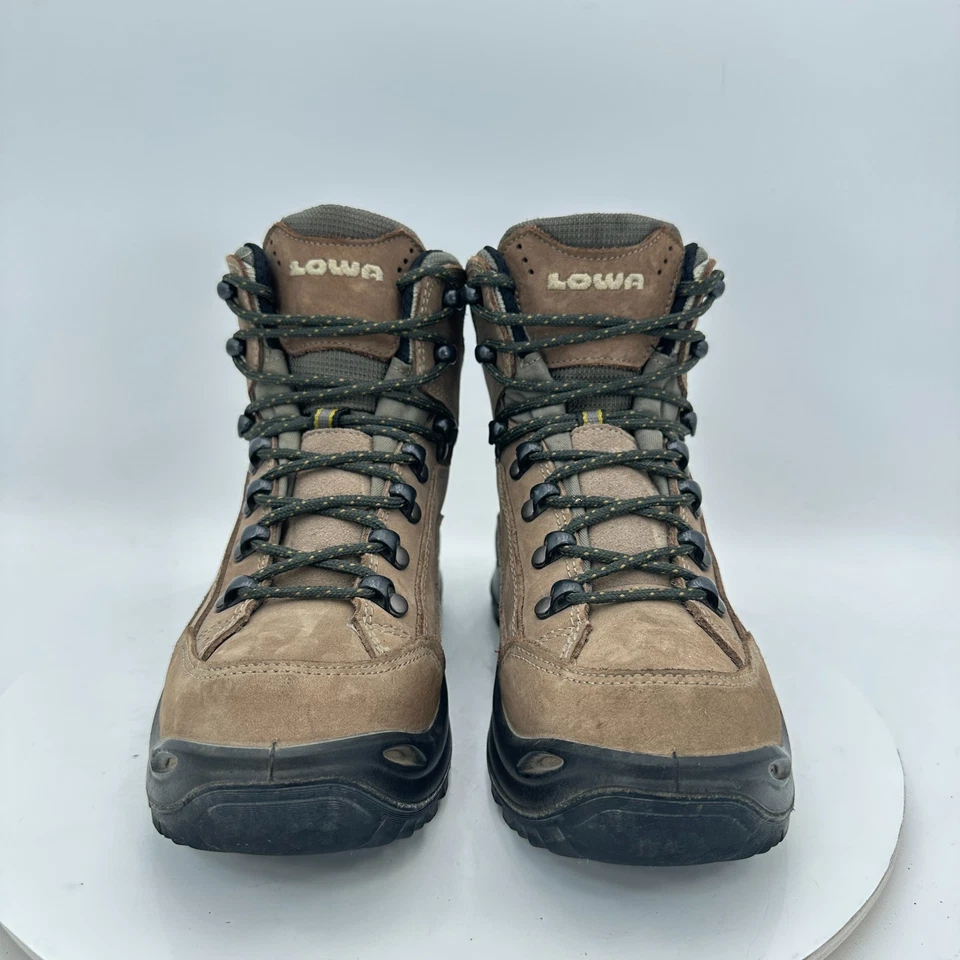 Lowa Renegade GTX Mid Ws Women Size 6 Brown Stone Leather Waterproof Hiking Boot - Image 2 of 4