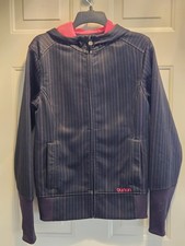 BURTON DRYRIDE WOMENS SNOWBOARDING HOODIE DRYRIDE BLACK STRIPES MEDIUM WMN