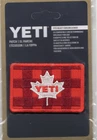 Yeti Red CANADA FLAG Collectors Patch, NEW