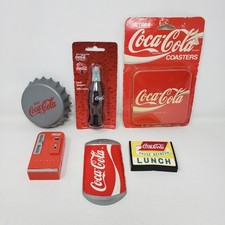 Vintage 1990s Coca-Cola Collectibles Lot - Magnets, Coasters, Pencil Sharpener