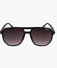 FUPRECIOUS Women Men Bifocal Aviator Reading Sunglasses Black 1.50 PD62-64MM
