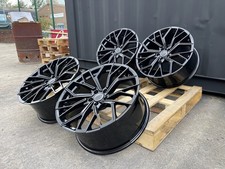 20" Audi S4 B6 B7 B8 B9 BLACK RS6-GT DESIGN 9J ALLOY WHEELS X4