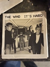 the who it's hard original 1982 press kit. 4.5 x 4.5 inches w/slide
