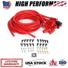 8mm Ignition Spark Plug Wires Set Hei Universal Cut To Length 90degree Boots