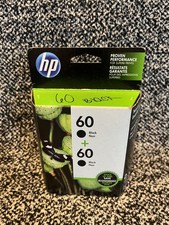 Genuine HP 60 Black Ink Cartridge CC640WN Date: March 2021