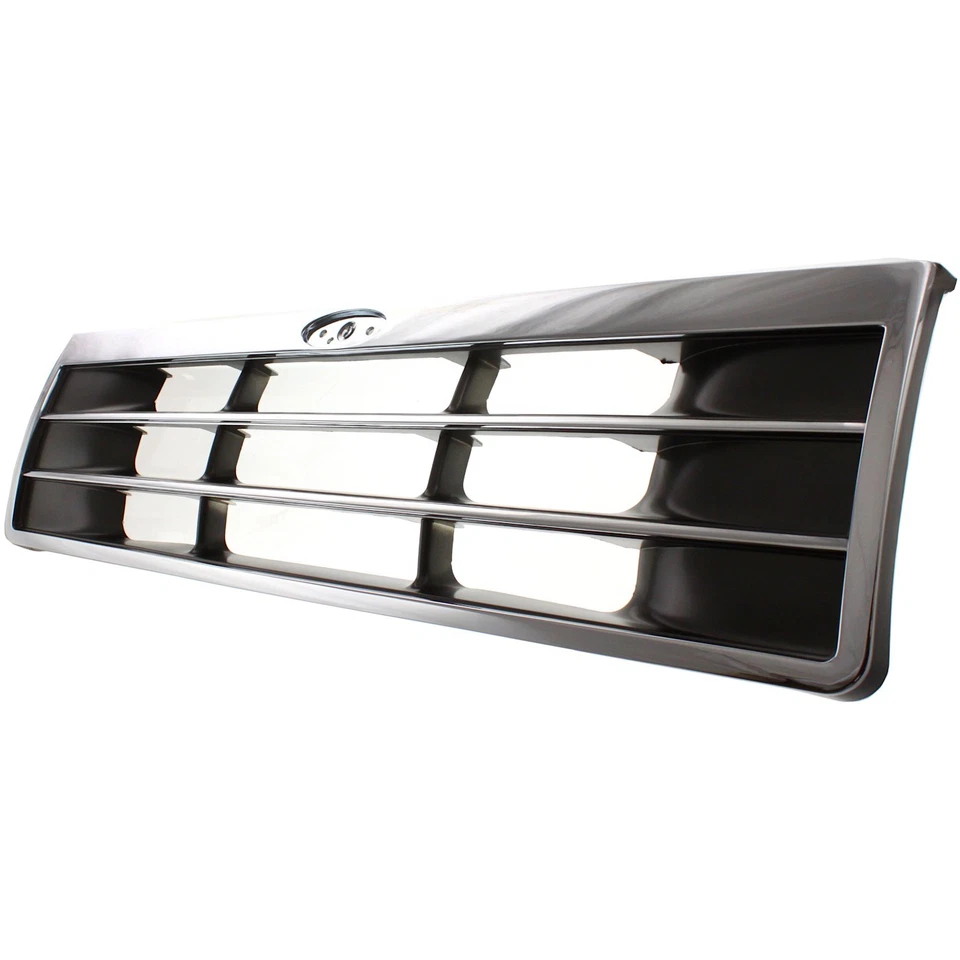 Решетка для 91-94 Ford Explorer хромированный корпус с серебристой вставкой пластик - Изображение 2 из 4