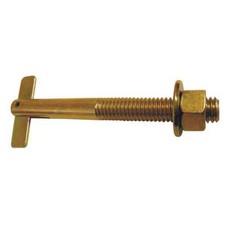 Manufacturer Varies DFS T-Anchor Screw Anchor, 2-1/2"L, Carbon Steel, 4 PK