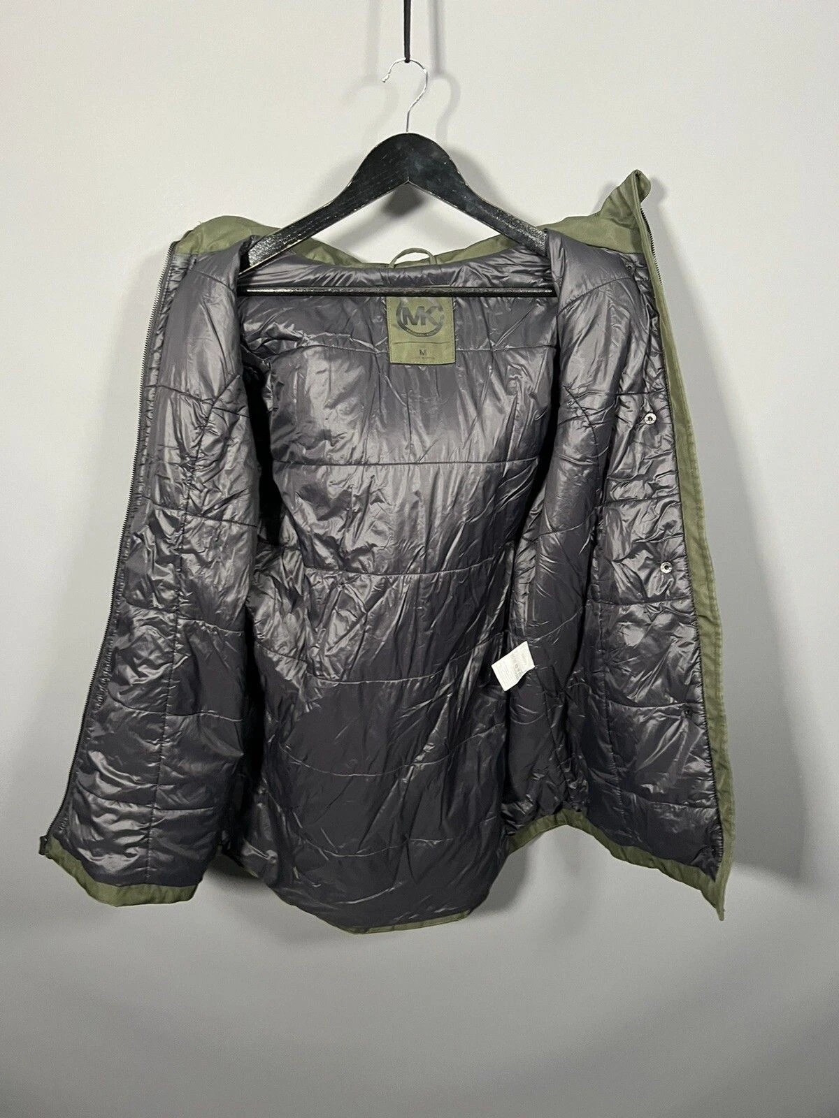 Parka trapuntato MICHAEL KORS Taglia Media Verde Ottime condizioni Donna