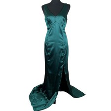 Birdy Grey Gloria Satin Bridesmaid / Formal Dress Emerald Medium