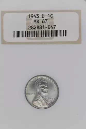 1943 D Steel Lincoln Wheat Cent NGC MS 67  *DoubleJCoins* JL1100-259