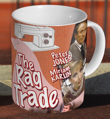 The Rag Trade 70er Jahre - Keramik Tee / Kaffee - Becher Tasse