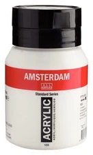 Amsterdam Acrylic Paint Titanium White 16.9 Fl Oz Medium Body Non Toxic
