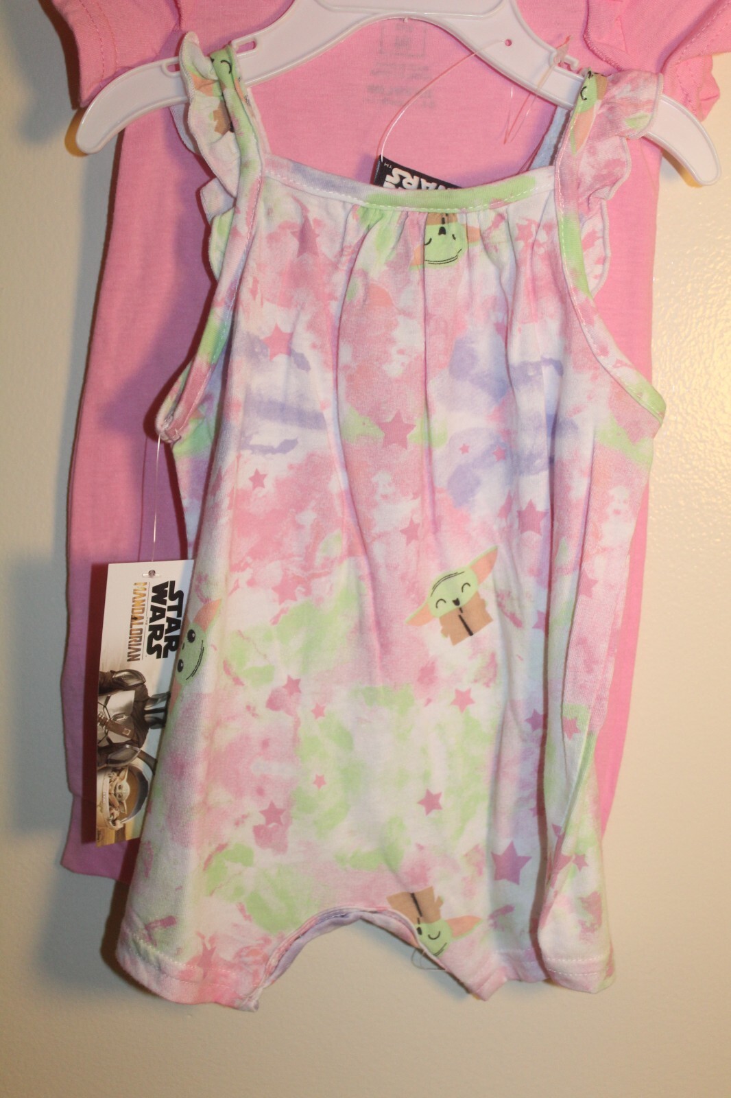 Baby Yoda Infant Girl's Romper Set (2) one piece outfits Size 3 months