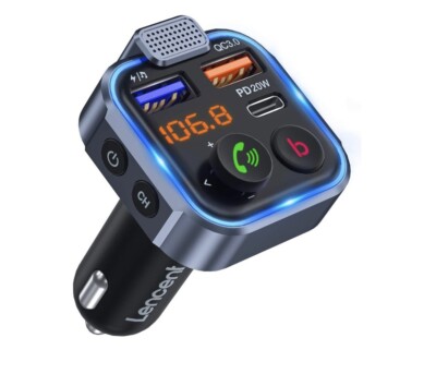LENCENT FM Transmitter Bluetooth
