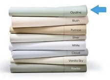 Hudson Park Collection 600TC Opal Sateen Cotton Fitted Sheet - KING H2205A