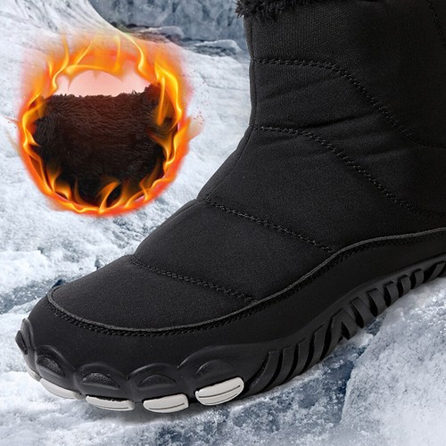 Herren Damen Winterstiefel Warm gefütterte Schneestiefel Kurzschaft Stiefel Boot - Bild 3 von 17