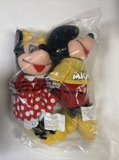 DISNEY STORE Spirit Of MICKEY BEAN BAG SET Minnie Mouse Plush Sealed 1998 VTG