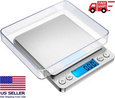 Digital Scale 2000g x 0.1g Jewelry Gold Silver Coin Gram Pocket Size Herb Grain