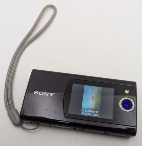 Sony Bloggie Duo 5.1MP HD Snap Camcorder 4GB Dual Screen MHS-FS2 Black - Tested - Picture 2 of 16