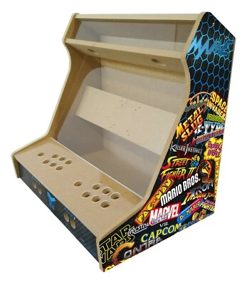 Kit arcade Bartop TALENTEC 24", bois MDF. Options: méthacrylate, vinyls, 28-30mm