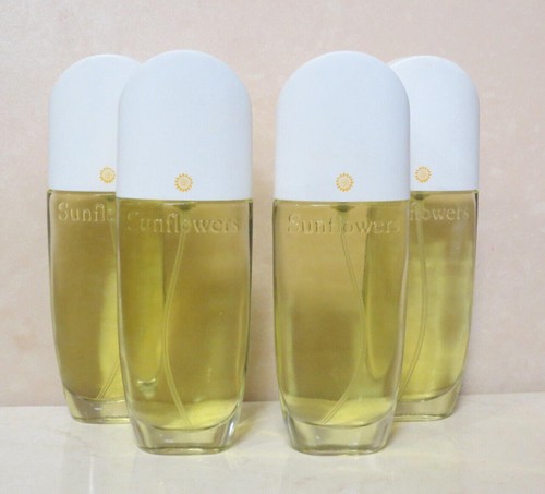 ELIZABETH ARDEN SUNFLOWERS EAU DE TOILETTE SPRAY 1.7 OZ LOT OF 4