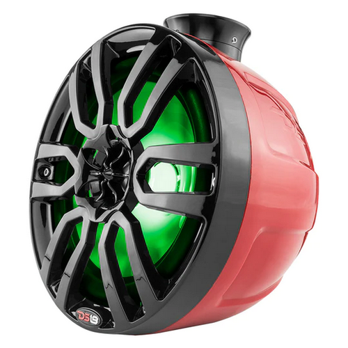 DS18 NXL-PS8 8" Red Speaker Pods 375W Short Jet Ski UTV ATV Towers with LED - Picture 3 of 5