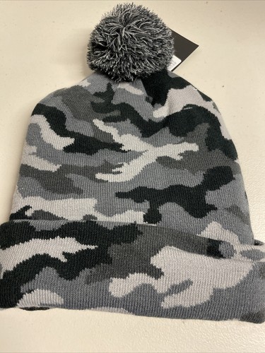 NBA BOSTON CELTICS Salute to Service GRAY Camo Winter Knit Cap Beanie Hat NWT - Picture 4 of 4