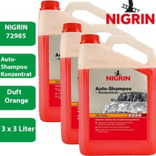 3 x NIGRIN Auto-Shampoo 72985 Konzentrat Duft Orange 3000ml Wäsche Reiniger KFZ 