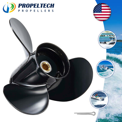 13.2x21 Aluminum Boat Propeller for Evinrude Johnson OMC 40-140HP, 13Spline, RH