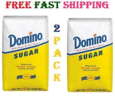 2 PACK - Domino Granulated Sugar (10 Lbs.) FREE SHIPPING