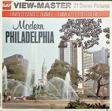MODERN PHILADELPHIA Pennsylvania 1975 3d View-Master 3 Reel Packet - Full Color