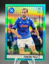 2020-21 Topps Merlin Chrome UEFA #81 Fabian Ruiz Aqua Prism SSC Napoli