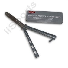 Cuchillo de batangas filipino mariposa seguridad práctica Kali Escrima entrenador de balisong