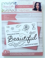 New Crafters Companion BEAUTIFUL Stamps by Sharon Callis Sentiment