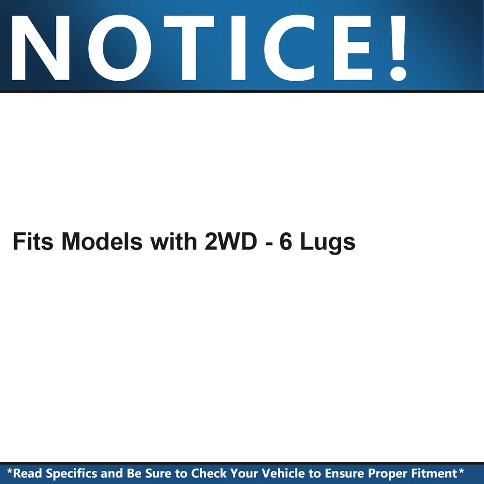 Пара ступиц подшипников передних колес для Chevy GMC Silverado Sierra 1500 Yukon Tahoe - Изображение 2 из 4