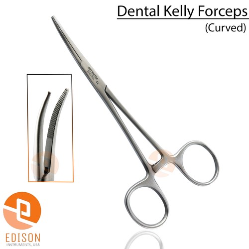 Surgical Artery Clamp Forceps Hemostatic Locking Clamps Kelly Forceps 14cm - Picture 4 of 6