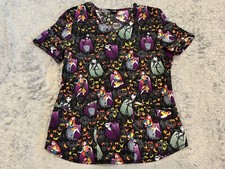 Disney The Nightmare Before Christmas Scrub Top Size Medium Tim Burton Halloween