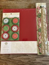 Anna Griffin Holiday Cardstock, 3D Stickers and Die Cut Boarders