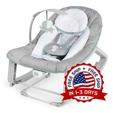 Hamaca para beb  con vibraciones y barra de juguetes Tejedora segura y c moda US