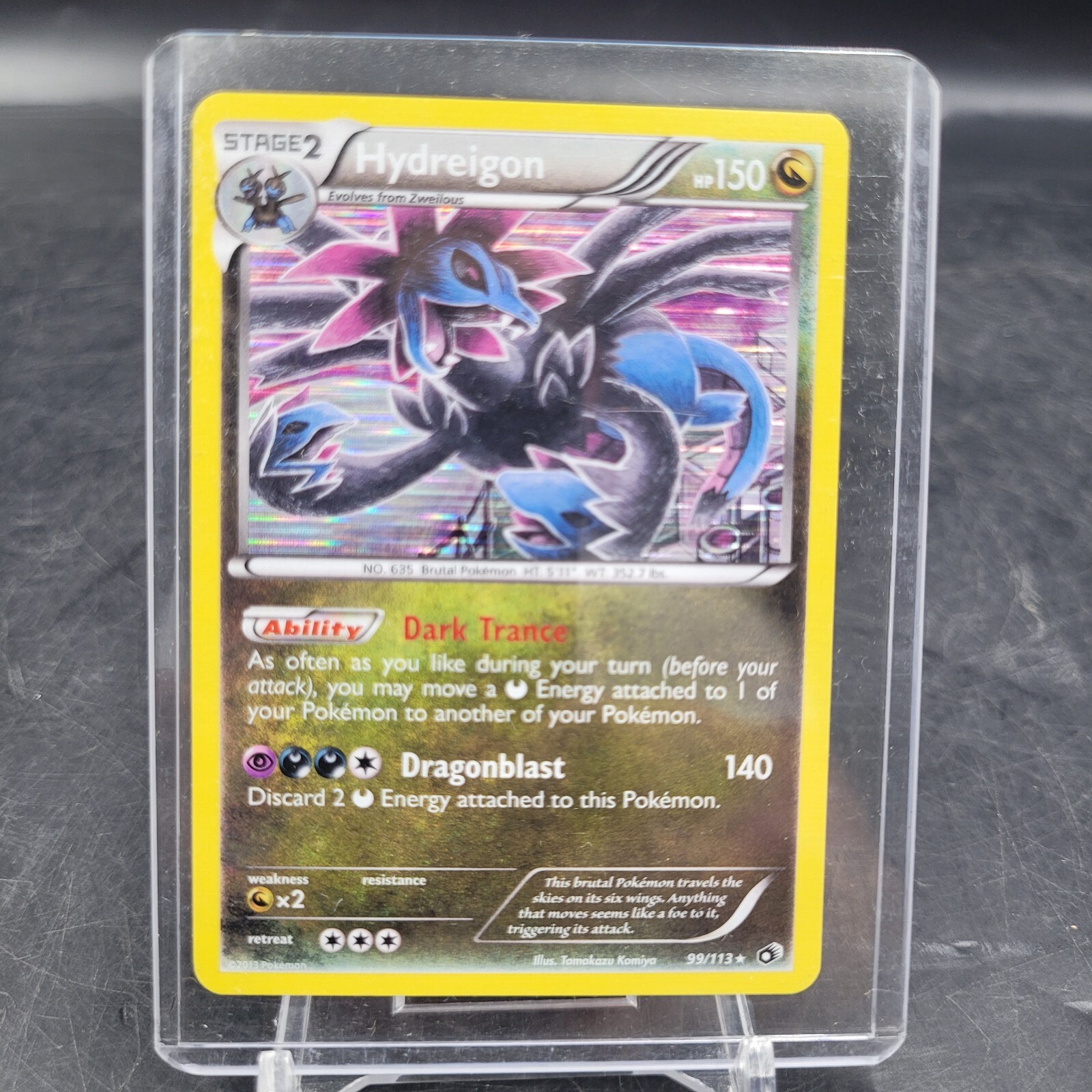 Hydreigon 99/113 Pokémon Legendary Treasures Holo