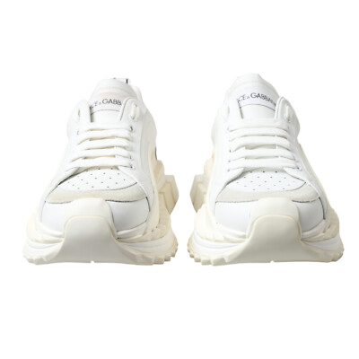 DOLCE & GABBANA Shoes Sneakers White Leather Super Queen