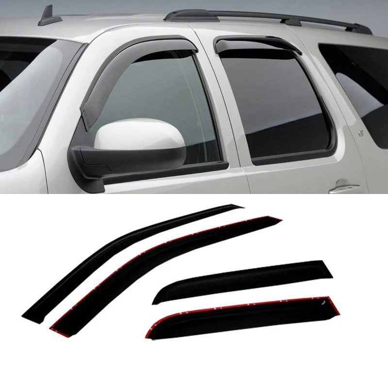 4x Para 97-17 Ford Expedition y 98-17 Lincoln Navigator Protector de Lluvia Viseras de Ventana Foto 2 de 4