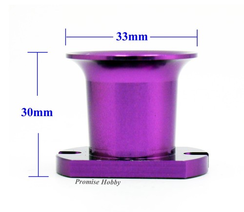 Carburetor Air Horn Inlet Velocity Stack for 26-32CC Gas Engine RC Boat - Purple - Picture 14 of 21