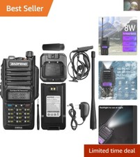 UV-9R Plus Walkie Talkie - Waterproof 8W Dual Band Radio for Adventurers