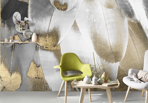 3D Brown Feather G6832 Wallpaper Wall Murals Removable Self-adhesive Honey - Picture 2 of 12