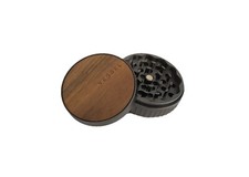 3 Pc. Vessel Mill Magnetic Premium Herb Spice Grinder - Gunmetal  Dark Wood